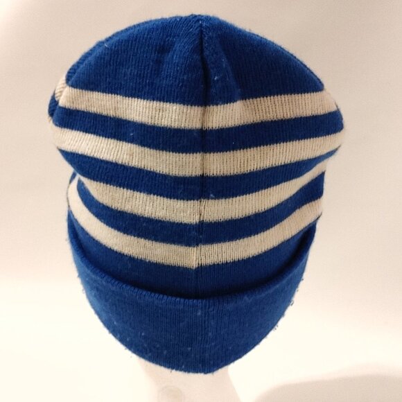 BELL Canada Toque Beanie Winter Hat Stripe Blue and White Telecommunications - Picture 4 of 7